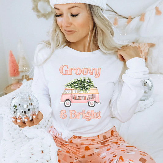 Groovy & Bright Christmas Sweater/Sweatshirt Navidad