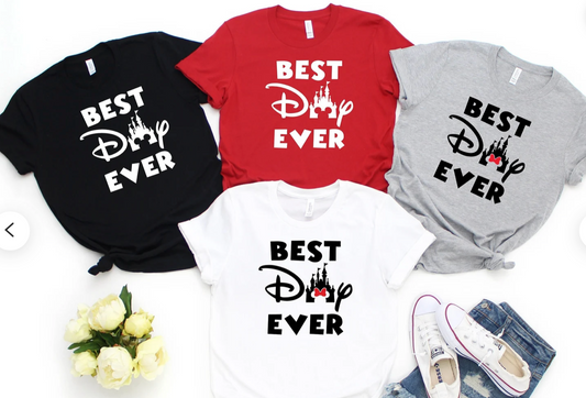 Best Day Ever Shirt, Mickey Shirt, Minnie Shirt, Disney T-shirt,Disney Vacation Custom Shirt, Disney Shirt, Disney Trip Shirt